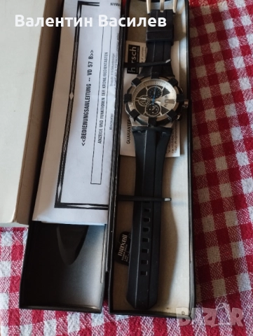Мъжки часовник хронограф кварц , снимка 2 - Мъжки - 51712152