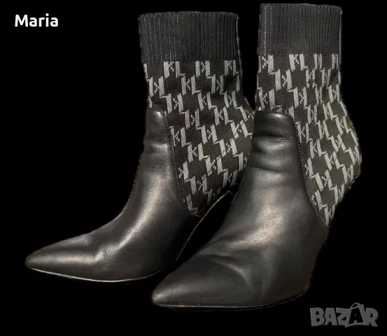 Официални боти с висок ток Karl Lagerfeld 