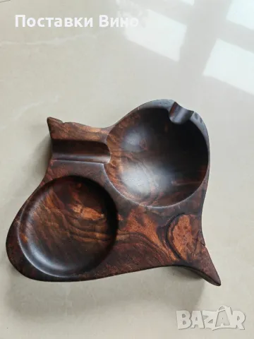 Арт пепелник за пури с място за чаша, снимка 2 - Декорация за дома - 50400001