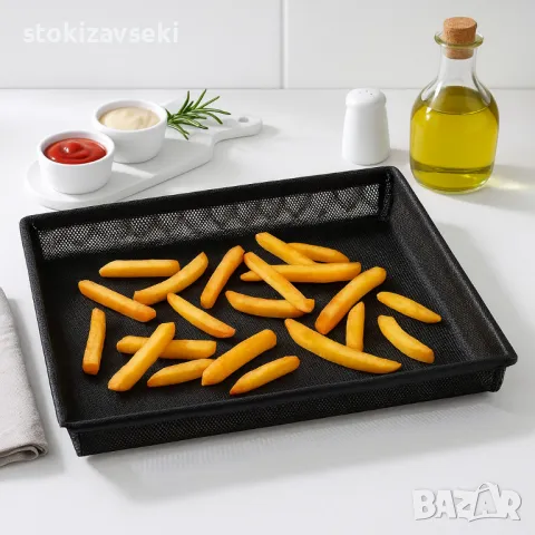 Кошница за печене NoStik до 260°, черен, в кутия, снимка 1