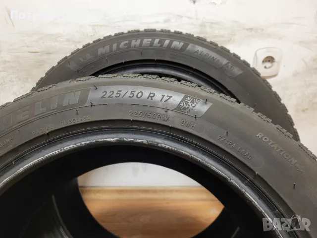 2 бр. 225/50/17 Michelin Alpin 6 / зимни гуми, снимка 7 - Гуми и джанти - 48090278