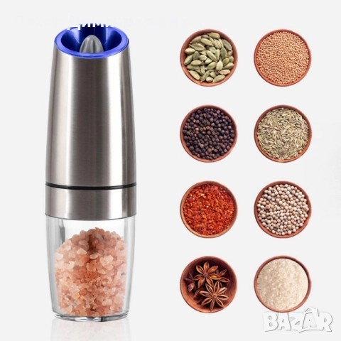 Мелница за сол или пипер с прозрачно дъно и смилане от ситно до едро, снимка 8 - Други - 52091925