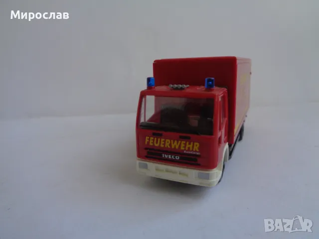 WIKING H0 1/87 IVECO ПОЖАРНА МОДЕЛ ИГРАЧКА КАМИОН, снимка 2 - Колекции - 47430725