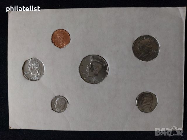 Комплектен сет - САЩ от 6 монети - 1979-1998 D, снимка 1 - Нумизматика и бонистика - 45100026