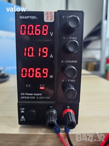 Регулируемо лабораторно захранване 30V / 10A захранващ блок регулиране на ток и напрежение, снимка 4 - Друга електроника - 52397684