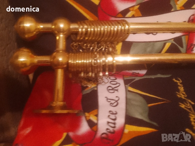 Месингови двойни корнизи