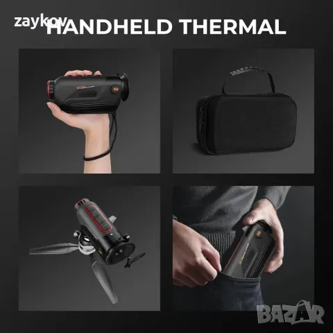 GOYOJO Thermal Imaging Monocular, 384x288(50Hz) @17μm инфрачервен детектор за нощно виждане, снимка 3 - Друга електроника - 49218270