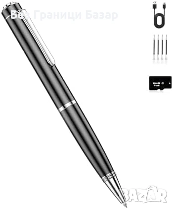 Нов Цифров рекордер Дигитален диктофон 16GB DSP шумопотискане 360° микрофон