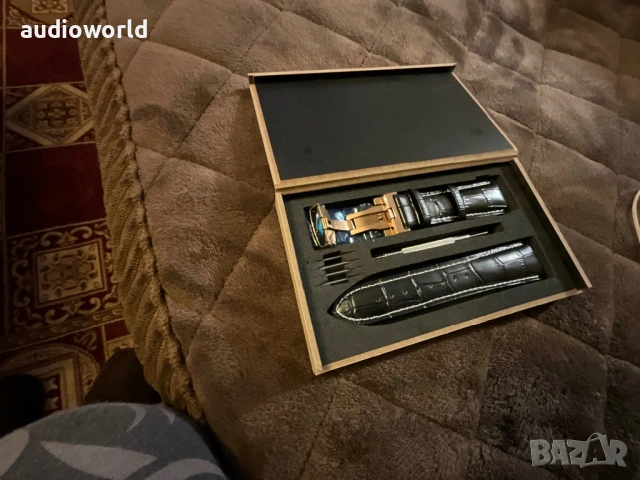 3 бр 24мм каишки за часовник, меш, кожа и верига, снимка 6 - Мъжки - 53397137