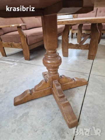 Масивна Маса -внос от Германия , снимка 6 - Маси - 51325457