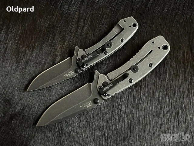 Мощен джобен сгъваем нож Kershaw Cryo 2 Hinderer Framelock (1556BW), снимка 8 - Ножове - 48694016