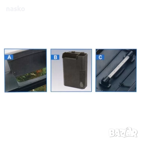 Аквариум Hailea K30 - черен, снимка 2 - Аквариуми - 52798571