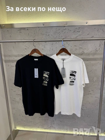 Christian Dior Мъжка Тениска👕Мъжка Блуза С Къс Ръкав - Бяла Или Черна Код Mens P.153, снимка 2 - Тениски - 53921164