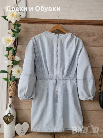 Дънкова рокля Zara , снимка 5 - Рокли - 54096591