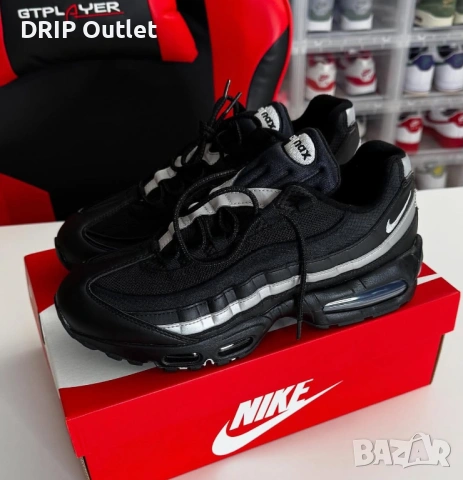 !НОВИ! Nike Air Max 95 | Black/Silver | + КУТИЯ