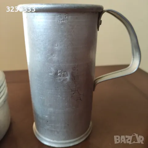 Стара алуминиева мярка,алуминиева кутия, снимка 6 - Аксесоари за кухня - 49753407