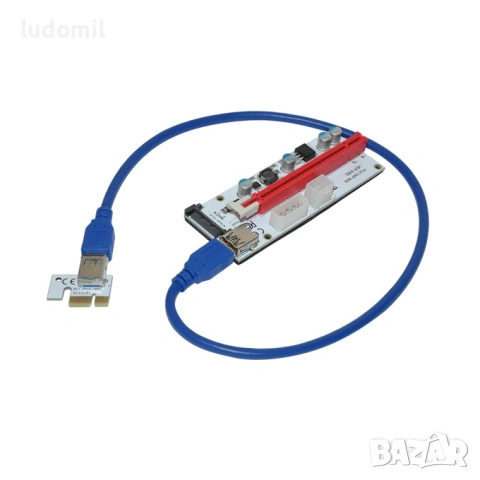 Продавам екстендер MAKKI-SR138-270от PCI-E x1 към PCI-E x16