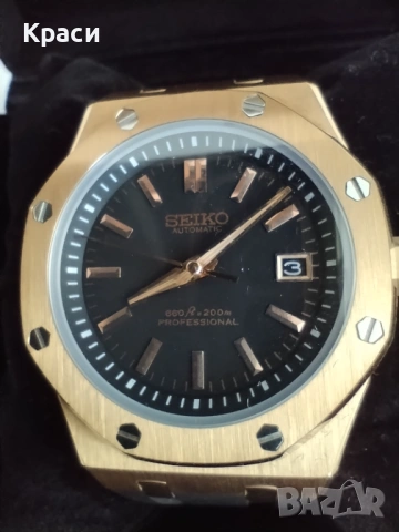 Seiko Mod  - Royal Oak Rose gold - 41 mm., снимка 5 - Мъжки - 54101027