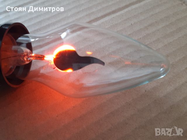 Декоративна съветска неонова лампа  - горящ огън, снимка 5 - Други - 45201096