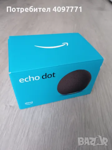 Смарт тонколона Amazon Echo Dot 5, Гласов контрол Alexa, Wi-Fi, Bluetooth, Черен, снимка 1 - Bluetooth тонколони - 48174439