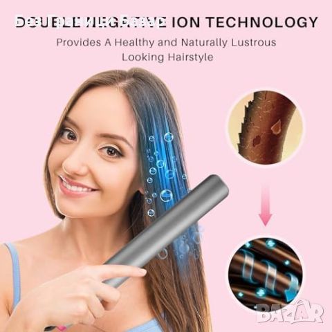 Нова Четка за изправяне на коса с йонна технология - 4 температурни режима, снимка 5 - Други - 46441375