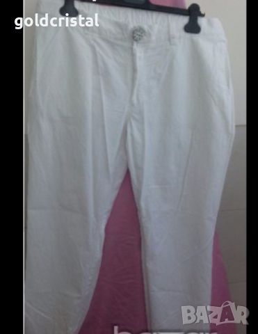 мъжки бял панталон памук