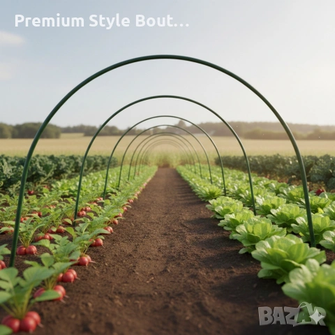 Опора за оранжерия тип арка - издръжлива стомана с полиетиленово покритие