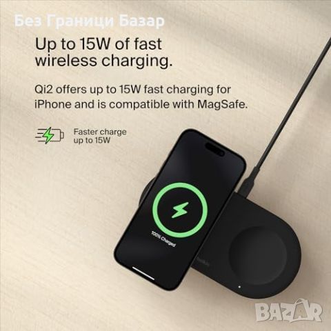 Нов Belkin BoostCharge Pro: Бързо Зареждане iPhone и AirPods телефон слушалки, снимка 4 - Аксесоари за Apple - 45219312