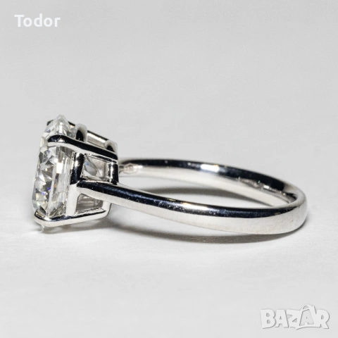 Годежен диамантен пръстен, снимка 4 - Пръстени - 53776899