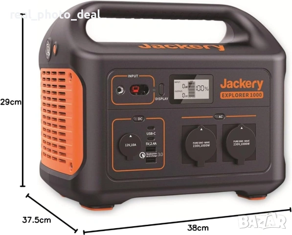преносима батерия Jackery Explorer 1000 - 1002Wh, 220V, 1000W - чсито нова, снимка 3 - Друга електроника - 53973536