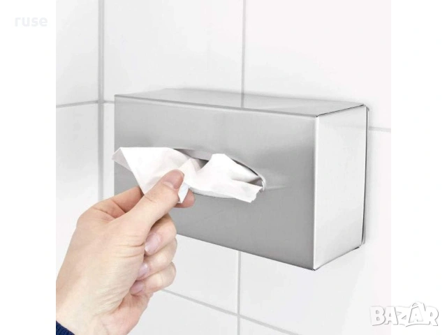 НОВА! Кутия за козметични кърпи салфетки неръждаема стомана, снимка 7 - Други стоки за дома - 53967129