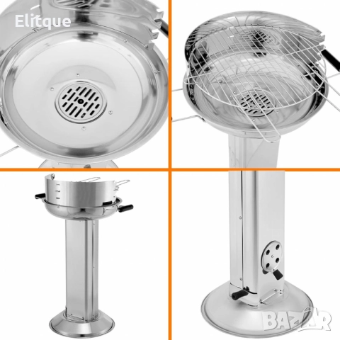 Колонна скара Bavaria на дървени въглища от неръждаема стомана, снимка 6 - Други - 52716359