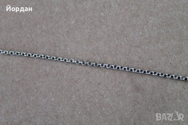 Сребърно колие с камъни гранати, снимка 3 - Колиета, медальони, синджири - 50772301