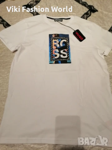 Мъжка тениска Hugo Boss, снимка 3 - Тениски - 51305203
