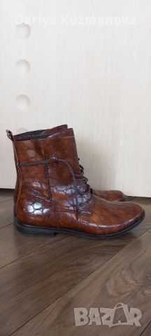 Кожени обувки marco tozzi, снимка 1 - Дамски боти - 45747131