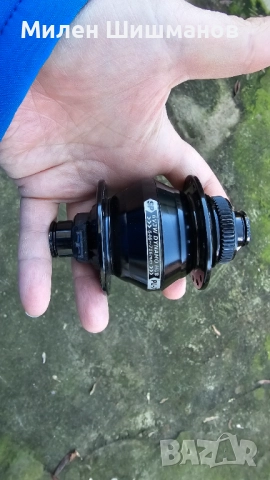 Shutter Precision PL-7 Динамо главина 12х100, снимка 4 - Части за велосипеди - 52958070