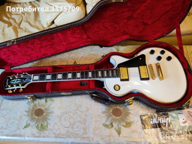 Epiphone Les Paul Custom Alpine White, снимка 3 - Китари - 46988117