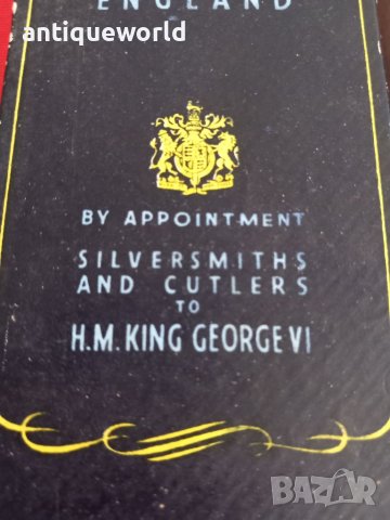 Комплеkт Стари Ножове Шефилд Sheffield Крал Джордж VI , снимка 6 - Антикварни и старинни предмети - 46394410