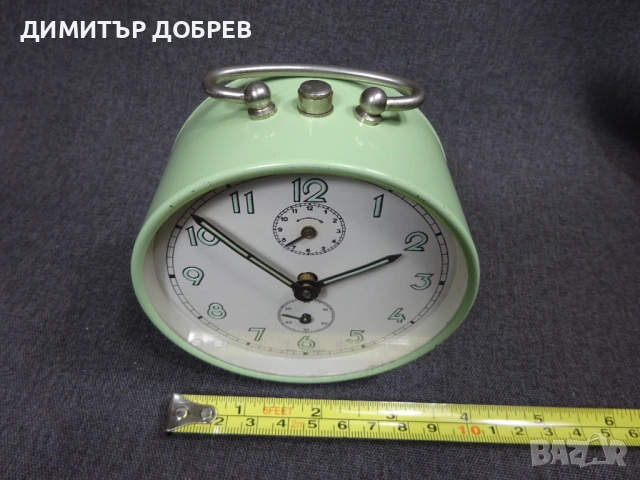 СТАР РЕТРО МЕХАНИЧЕН ЧАСОВНИК БУДИЛНИК GERMANY, снимка 7 - Антикварни и старинни предмети - 54113533