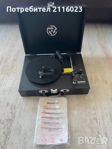 Numark PT01 - грамофон със зарядна батерия, снимка 2 - Грамофони - 51440422