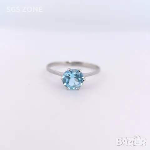 Сребърен Пръстен с Топаз, Аметист, Цитрин, Период , снимка 3 - Пръстени - 50311297