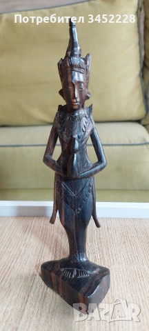 дърворезба масив за ценители височина 20см , снимка 2 - Декорация за дома - 52964426