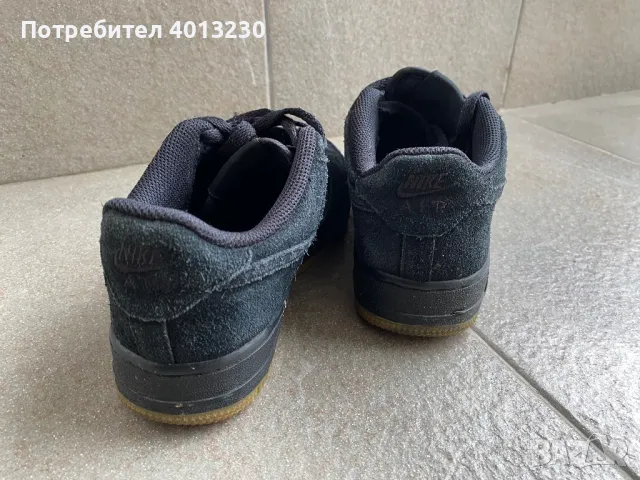 Nike Air Force 1, 37 , черен велур, снимка 4 - Маратонки - 47233032