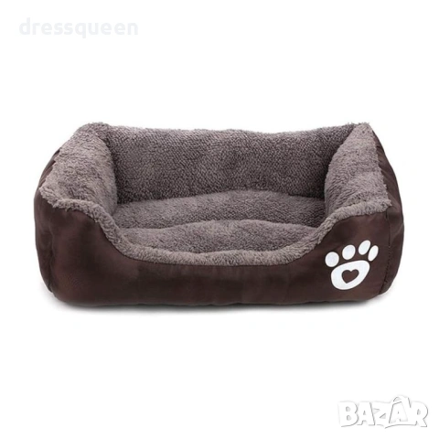 4727 Луксозно водоустойчиво легло за кучета и котки – Кафяво, с неплъзгаща основа, снимка 3 - За кучета - 53778824
