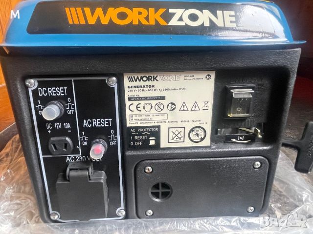 Генератор за ток Work Zone 800W -НОВ, снимка 5 - Генератори - 46396367