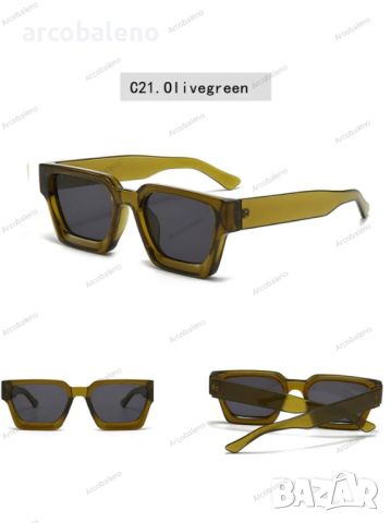 Модерни дамски слънчеви очила с дебела квадратна рамка, 13цвята , снимка 7 - Слънчеви и диоптрични очила - 46334510