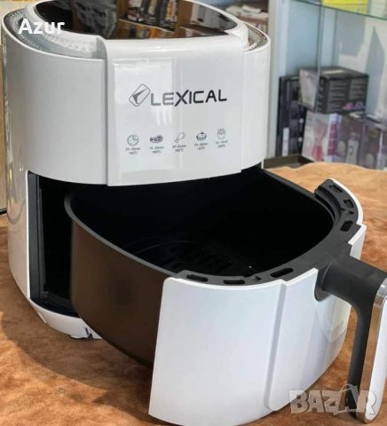 Фритюрник с горещ въздух Lexical Airfryer LAF-3011-1/2 1200W 3.5L бял/черен, снимка 5 - Фритюрници - 45639819