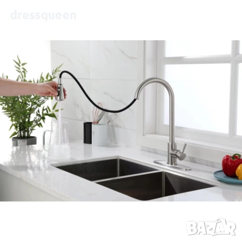 4438 Универсален кухненски накрайник 3 в 1: Силна струя, Дъжд и Пауза, снимка 8 - Аксесоари за кухня - 53632904