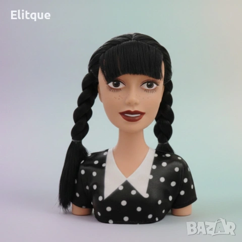 Торс на кукла за оформяне на прически с гребен – Глава за коса и грим, снимка 3 - Кукли - 53005682