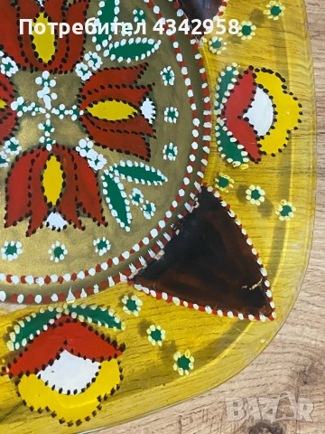 Винтидж стъклена чиния., снимка 3 - Антикварни и старинни предмети - 53459028